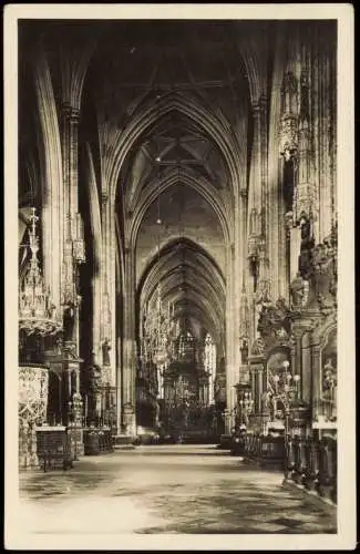 Ansichtskarte Wien Stefanskirche, Mittelschiff 1928