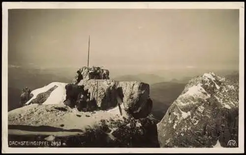 Ansichtskarte Ramsau am Dachstein Hoher Dachstein Gipfel - Fotokarte 1928