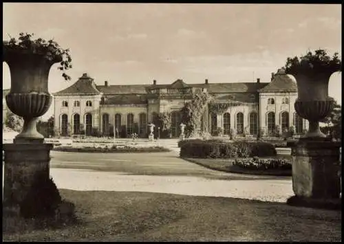 Ansichtskarte Gotha Orangerie mit Heinrich-Heine-Bibliothek 1961