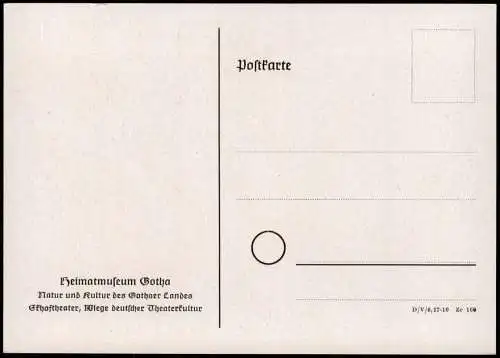 Ansichtskarte Gotha Heimatmuseum - Künstlerkarte 1940