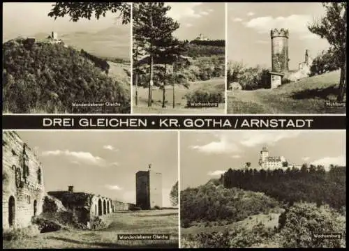 Ansichtskarte Wandersleben DREI GLEICHEN KR. GOTHA ARNSTADT MB 1969