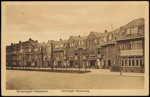 Postkaart Groningen Helpman Verlengde Heereweg 1928