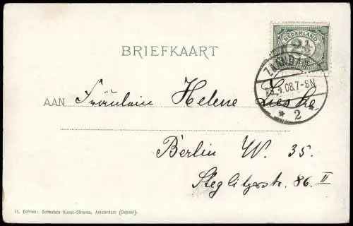 Postkaart Zaandam Czaarpeterhuisje 1908