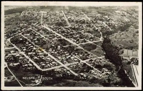 Postcard Mbombela Nelspruit Luftbild areal view 1952