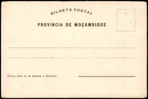 Postcard Beira Mozambique Rua Conselheiro Ennes 1905  Afrika Mosambik