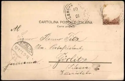 Cartolina Gardone Riviera Hildebrandsburg Gardasee Lago di Garda 1901