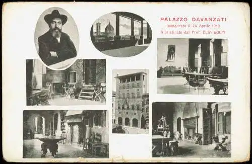 Florenz Firenze Mehrbild PALAZZO DAVANZATI Inaugurato il 24 Aprile 1910