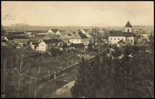 Postcard Bistritz (bei Beneschau) Bystřice u Benešova Stadtpartie 1930