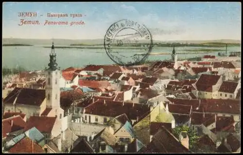 Semlin-Belgrad Zemun (Zimony / Земун ) Beograd (Београд) Stadtpartie 1926