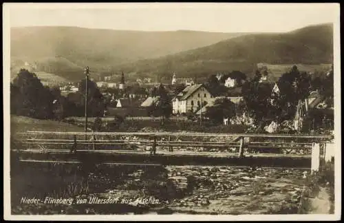 Postcard Bad Flinsberg Świeradów-Zdrój von Ullersdorf ausgesehen. 1930