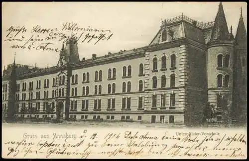 Ansichtskarte Annaburg Unteroffizier-Vorschule 1906