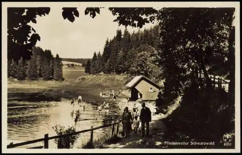 Ansichtskarte Friedenweiler Schwarzwald Strandbad 1932