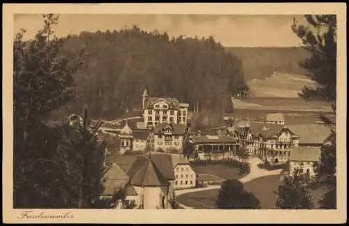 Ansichtskarte Friedenweiler Straßenpartie in der Stadt 1927