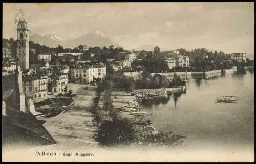 Cartolina Pallanza-Verbania Lago Maggiore. 1908