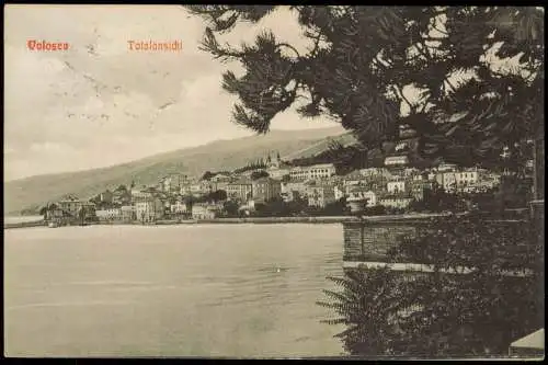 Postcard Volosca Totalansicht 1912