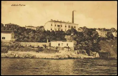 Susak Rijeka Sušak Fiume/Reka Sušak-Pećine Stadt 1924  gel. Mischfrankatur