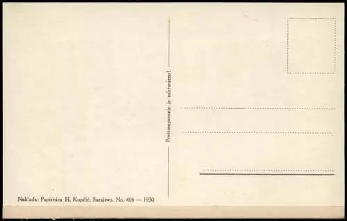 Postcard Sarajevo Prodaja ručnih radova Handarbeitenverkäuferin 1930