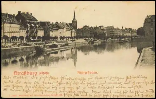 CPA Straßburg Strasbourg Fischerstaden. 1903