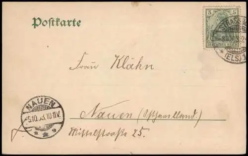 CPA Straßburg Strasbourg Fischerstaden. 1903