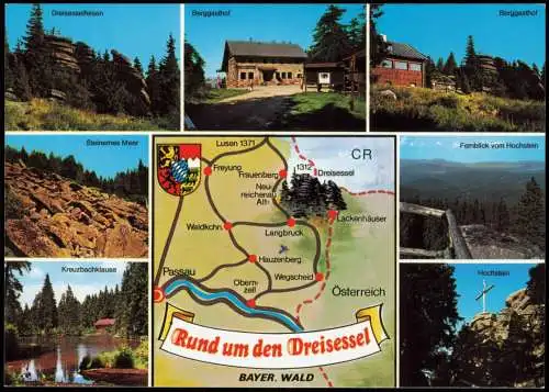 .Bayern Bayerischer Wald Mehrbildkarte Rund um den Dreisessel 2005