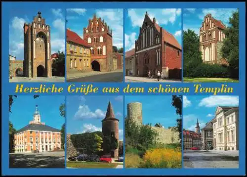 Ansichtskarte Templin Mehrbildkarte Orts- und Gebäude-Ansichten 2000