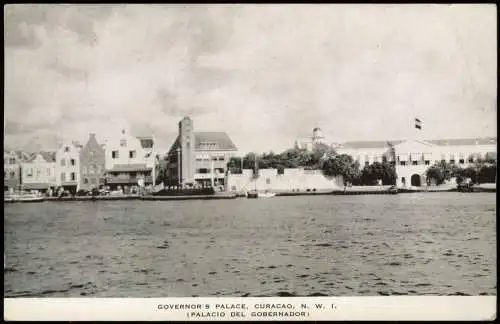 Postkaart Curacao (Insel) GOVERNOR'S PALACE 1952  Karibik Caribbean