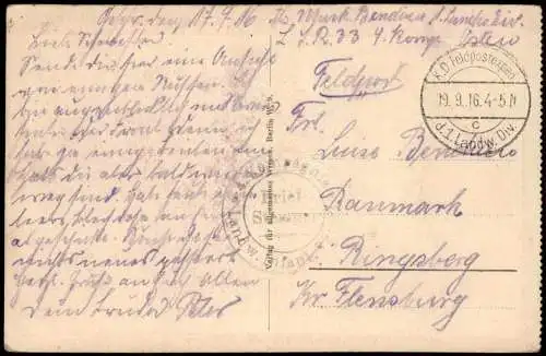 Postcard .Russland RUSSISCHE TYPEN - Höhere Offiziere Militär 1916