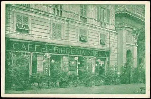 Genua Genova (Zena) Caffe Ristorante STELLA Piazza Acquaverde 1912