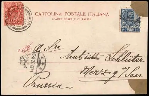 Cartolina Genua Genova (Zena) Palazzo Doria - Straßenpartie 1907