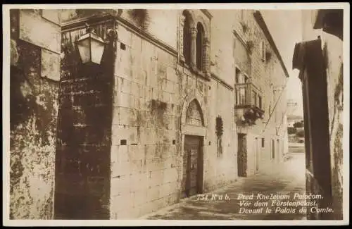 Postcard Rab Arbe Vor dem Fürstenpalast. 1931