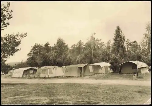 Ansichtskarte Dobbrikow-Nuthe-Urstromtal Zeltplatz 1976