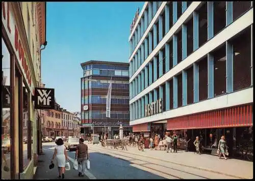 Ansichtskarte Lörrach Stadtzentrum, Hertie Kaufhaus 1978