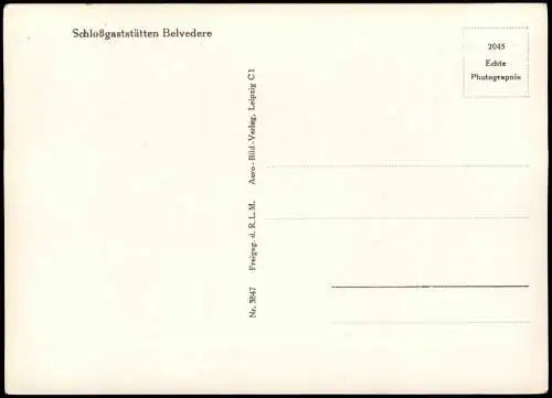 Ansichtskarte Weimar Luftbild Schloß Belvedere 1930