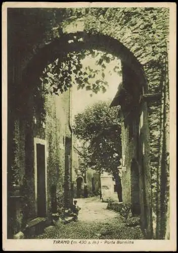 Cartolina Tirano Porta Bormina 1935