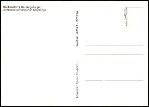Höckendorf Klingenberg Sachsen  Höckendorf   Dorfkirche romanisch 2000