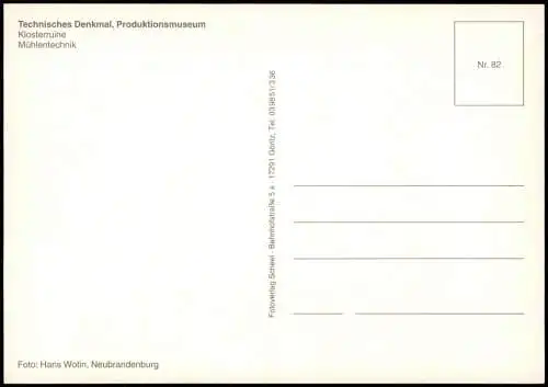 Ansichtskarte Boitzenburger Land Klostermühle 1995