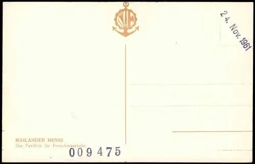 Mailand Milano MAILÄNDER MESSE Der Pavillon für Fremdenverkehr 1920