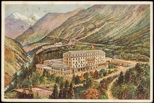 Bormio Worms im Veltlin | Buorm Bagni - Hotel Künstlerkarte Südtirol
 1933