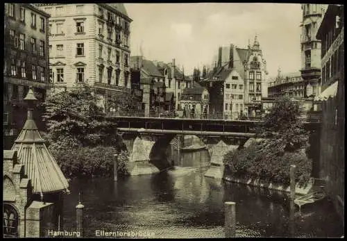 Ansichtskarte Hamburg Ellerntorsbrücke 1928