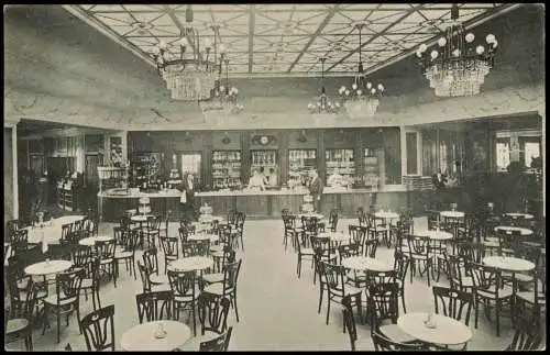 Ansichtskarte Altstadt-Hamburg CAFÉ BARKHOF Mönckebergstraße 1911