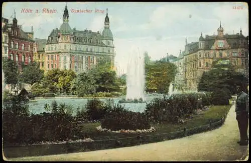 Ansichtskarte Köln Deutscher Ring 1913