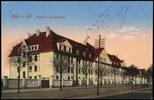 Ansichtskarte Köln Kaserne Arnoldshöhe. 1914