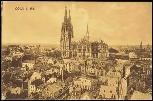 Ansichtskarte Köln Stadtteilansicht Stadt Panorama Innenstadt & Dom 1910