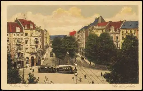 Ansichtskarte Köln Chlodwigsplatz Post Straßenbahn 1926