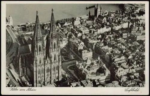 Ansichtskarte Köln Luftbild 1936