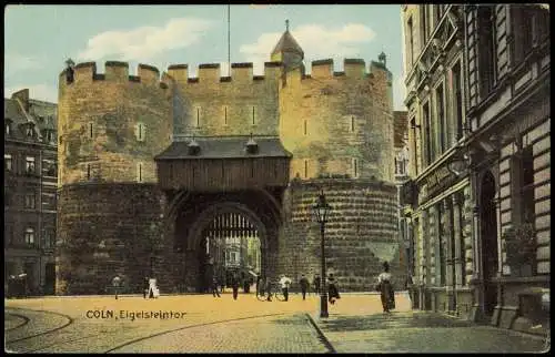 Ansichtskarte Köln Eigelsteintor - Straßenpartie 1914