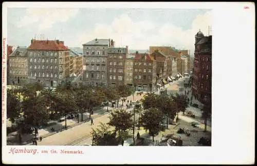 Ansichtskarte Hamburg Am Gr. Neumarkt 1908