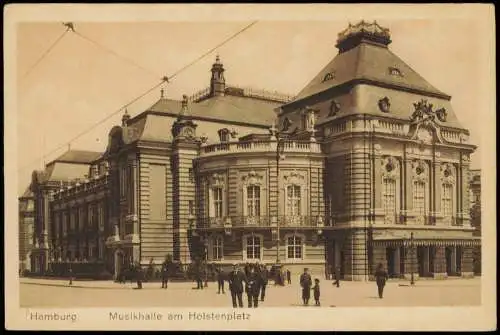 Ansichtskarte Hamburg Musikhalle am Holstenplatz 1924
