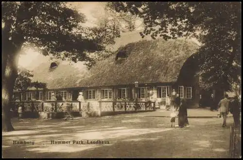 Ansichtskarte Hamm-Hamburg Hammer Park, Landhaus. 1912