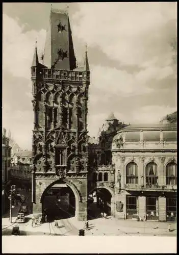 Postcard Prag Praha PRAHA Prašná brána, Stadt-Ansicht 1960